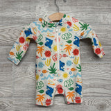 LS Swimsuit Sharks Palm Trees Suns 3-6M