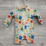 LS Swimsuit Sharks Palm Trees Suns 3-6M
