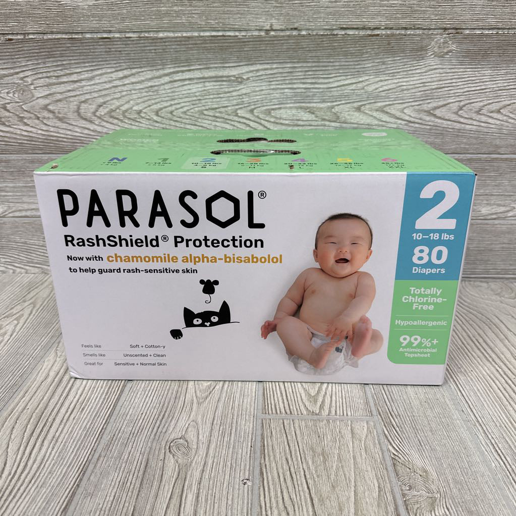 NEW Rash Shield Protection Diapers 80 Pk