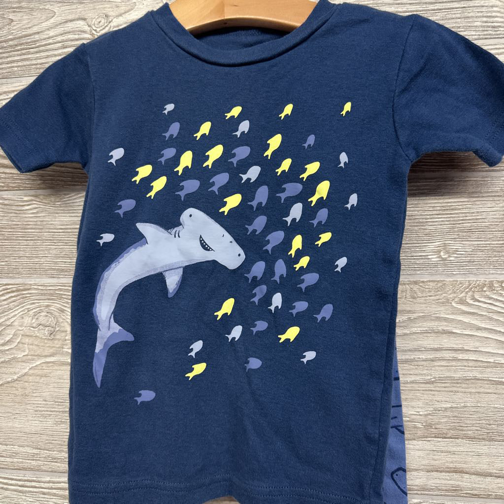 2 Pc PJs Sharks Fish 3T
