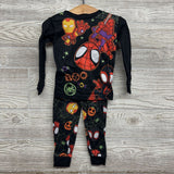 2 Pc LS PJs Boo Superheroes 3T