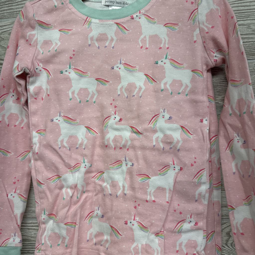 2 Pc LS PJs Unicorn Rainbows 8