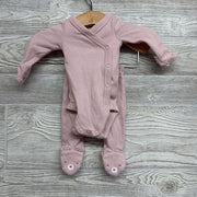 LS Waffle Knit Side Snap Bodysuit & Footed Pants Bear Feet Preemie
