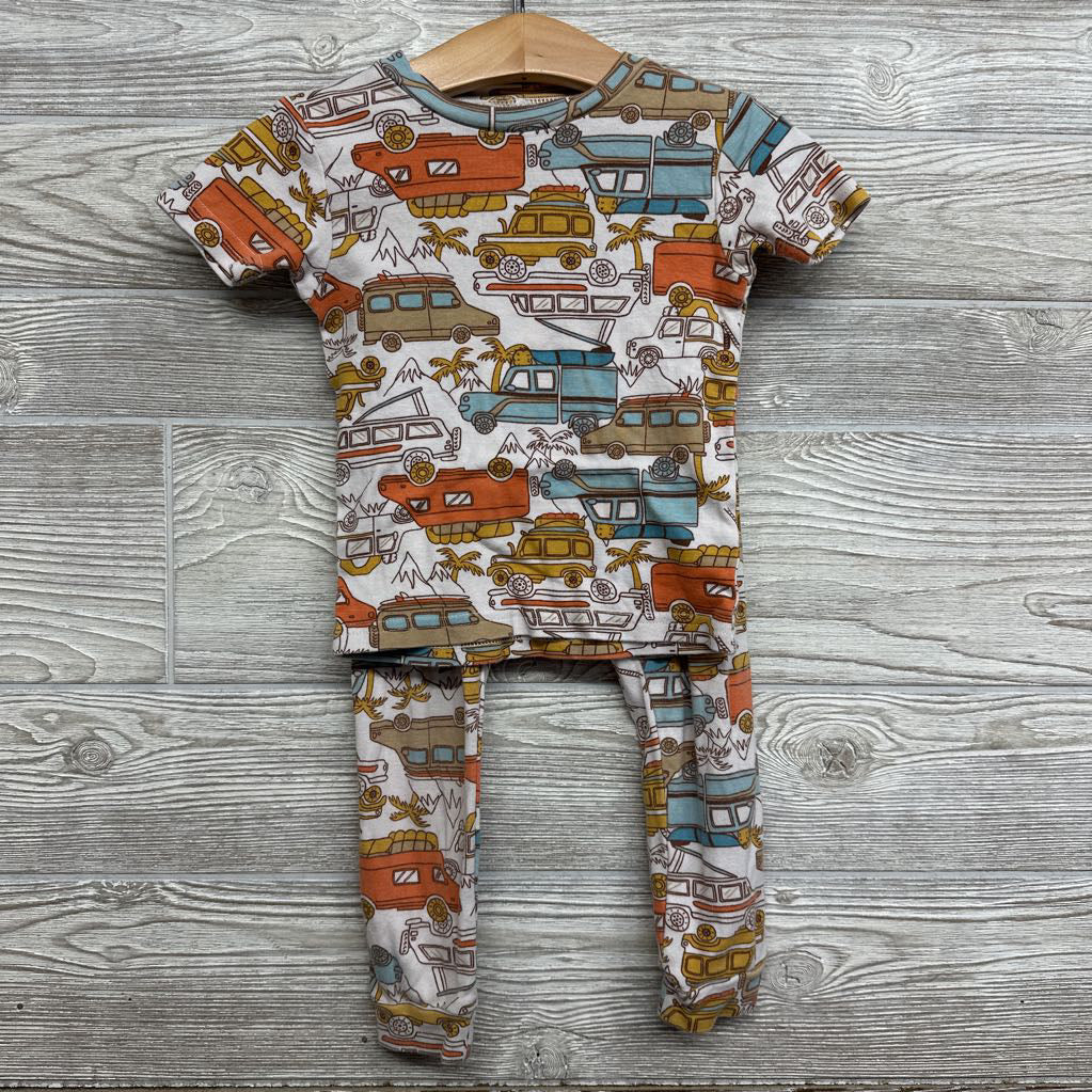 2 Pc PJs Vehicles Palm Trees 3T