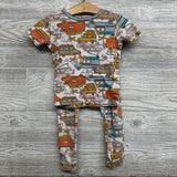 2 Pc PJs Vehicles Palm Trees 3T