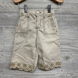 Wide Leg Pants Eyelet Scallop Trim 12M