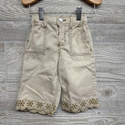 Wide Leg Pants Eyelet Scallop Trim 12M