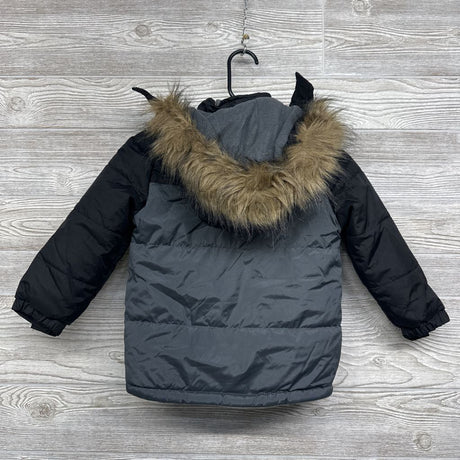 Winter Coat Faux Fur Hood 4t