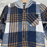 Plaid Button Up Shirt W/ Hood 18-24M