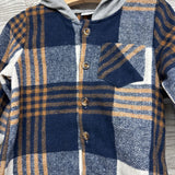 Plaid Button Up Shirt W/ Hood 18-24M