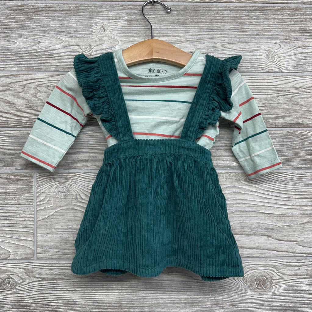 Ribbed Jumper & LS Shirt Stripes 6M