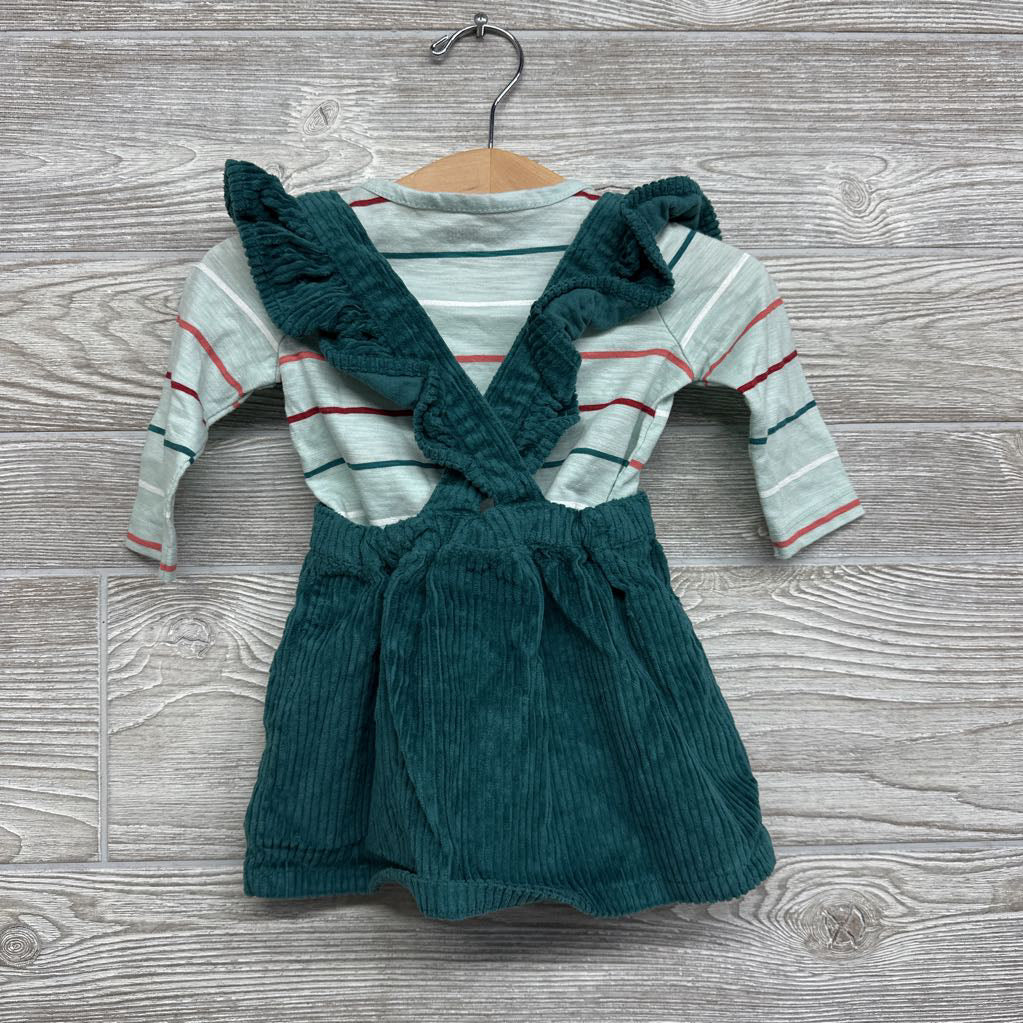Ribbed Jumper & LS Shirt Stripes 6M