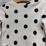 Waffle Knit Shirt Polka Dot 2t