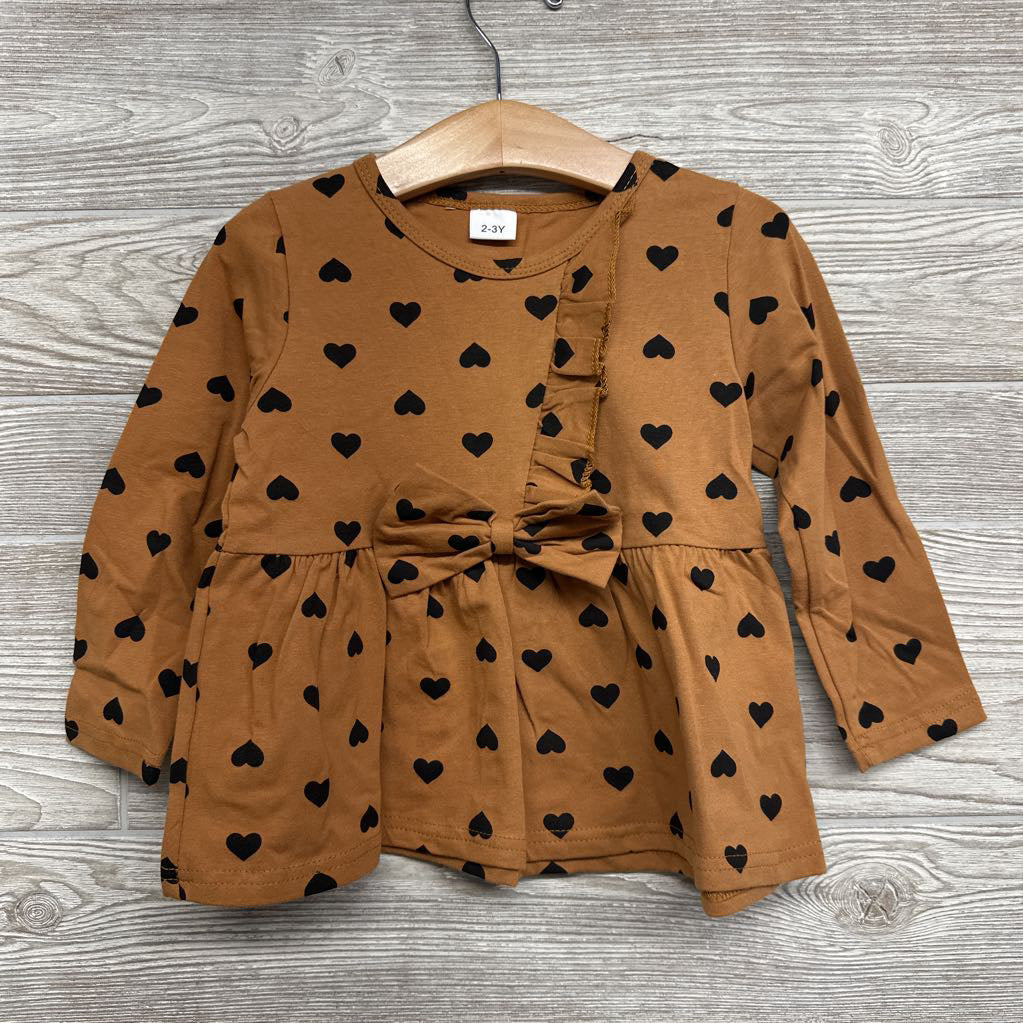 Tunic Hearts & Ruffles 2-3