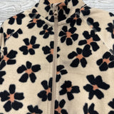 Fleece Jacket Flowers 2t