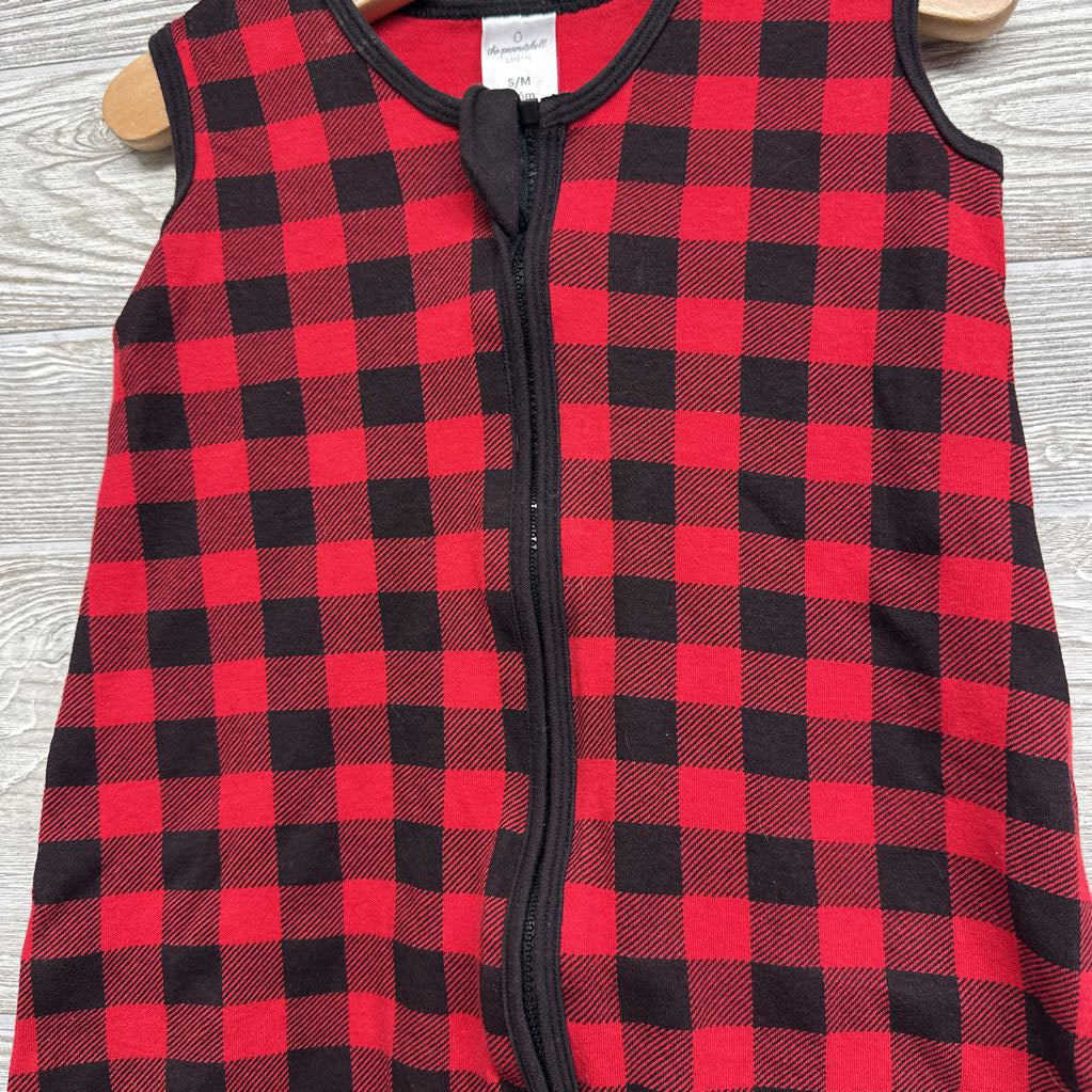Buffalo Plaid Sleepsack Flowers 0-6M