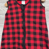 Buffalo Plaid Sleepsack Flowers 0-6M
