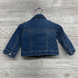 Knit Denim Jacket Ruffles 18M
