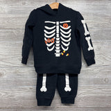 Hoodie & Sweatpants Skeleton Bones 3t