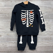 Hoodie & Sweatpants Skeleton Bones 3t