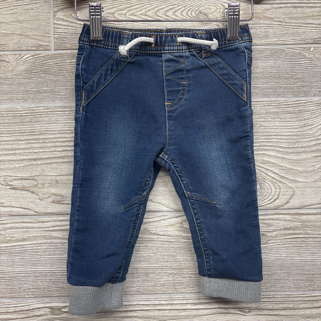 Knit Denim Drawstring Jeans 12M