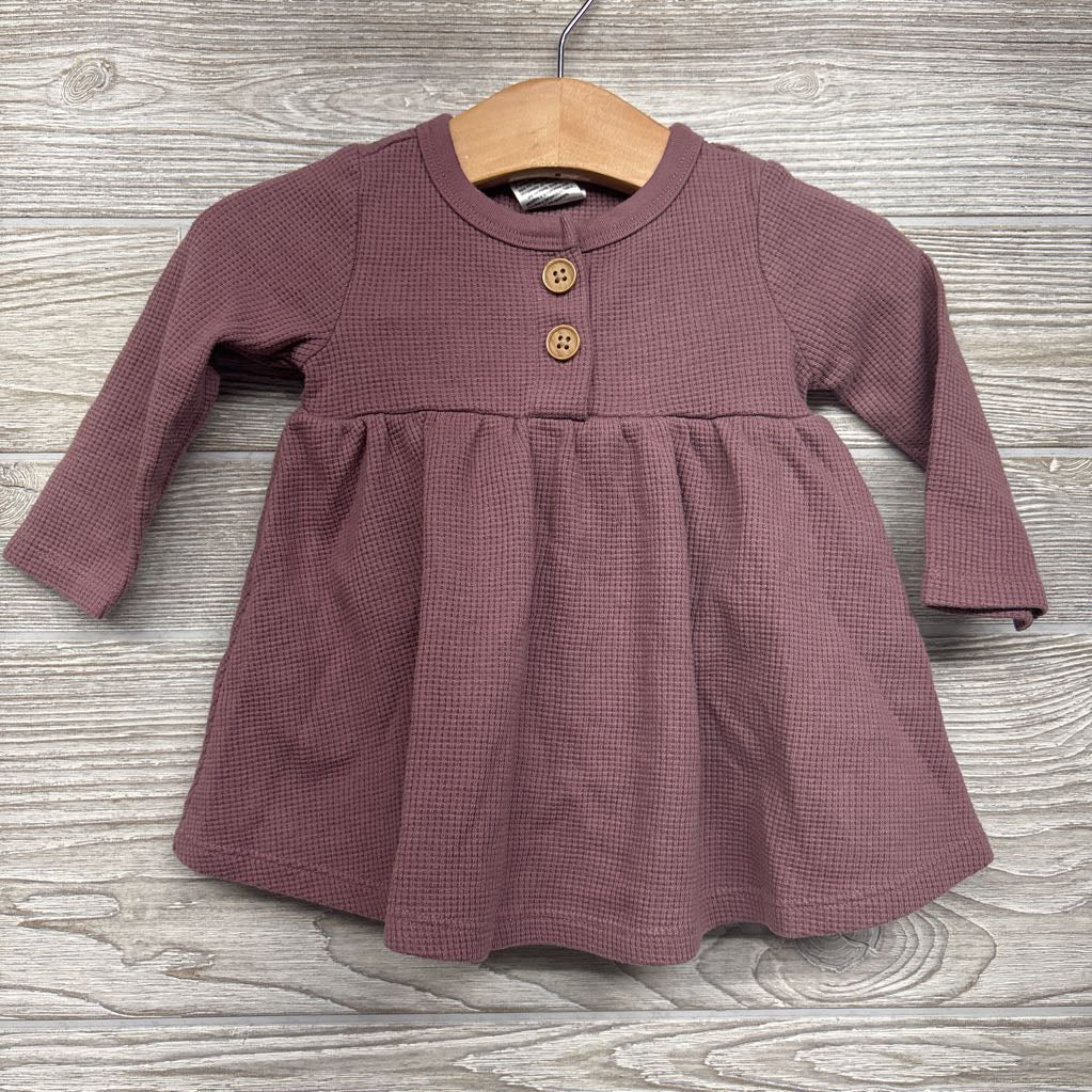 Waffle Knit Dress & Bloomers 3-6M
