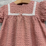 Textured Bump Dress & Bloomers 24M