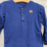 Waffle Knit Henley Bodysuit Buffalo & Pants 24M