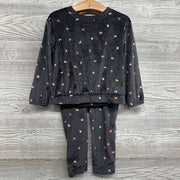 2 Pc Ls Velour Shirt & Pants Butterflies 4t