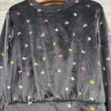 2 Pc Ls Velour Shirt & Pants Butterflies 4t