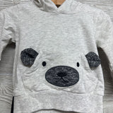Hooded Shirt Bear Pocket & Jogger Pants 3-6M