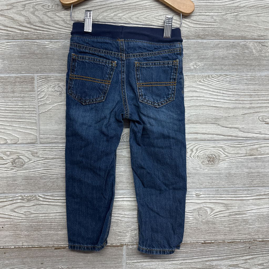 Drawstring Pull On Jeans 3t