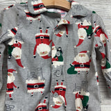 2 Pc Button Up Flannel Pjs Santa 18M
