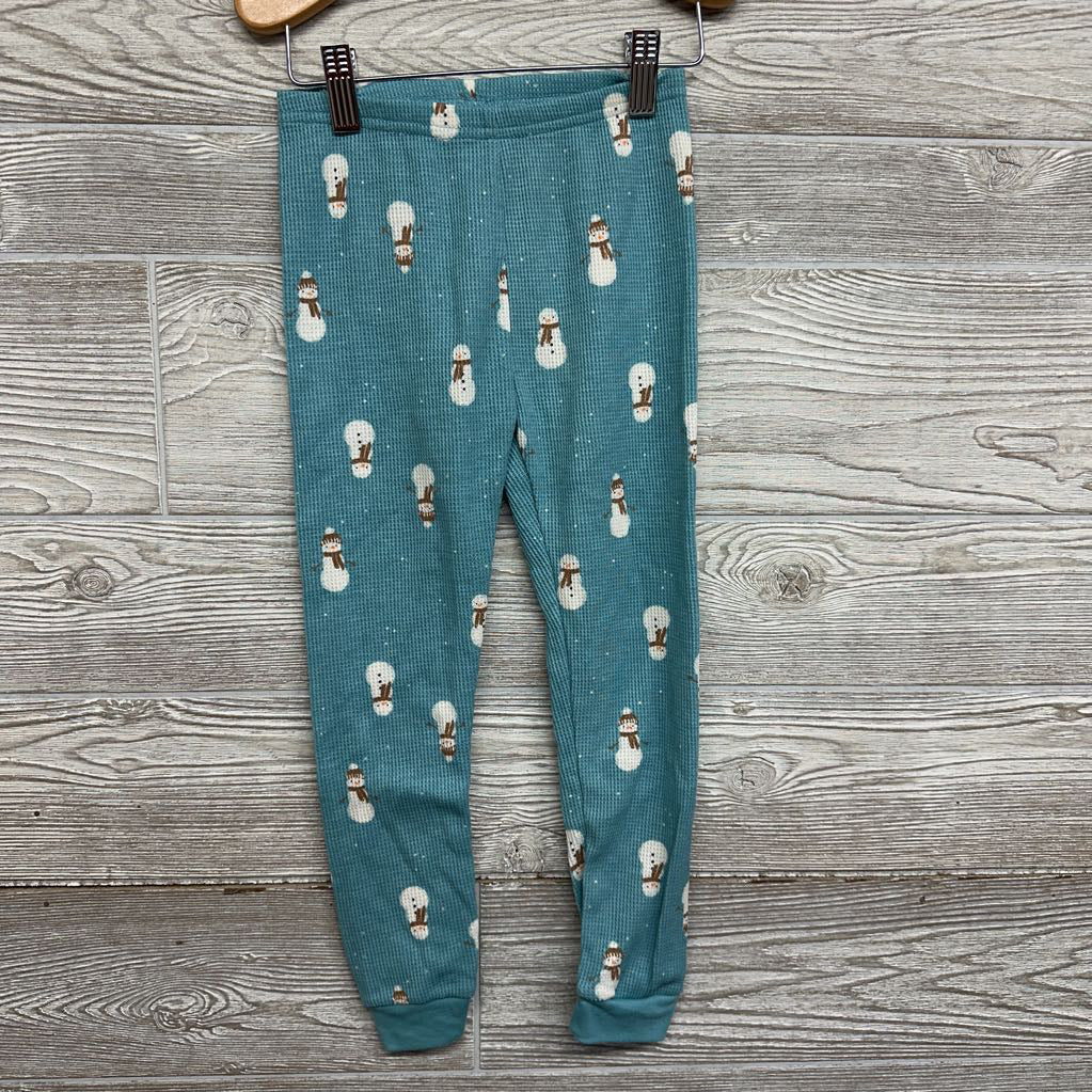Waffle Knit 2 Pc Pj Snowmen 5t