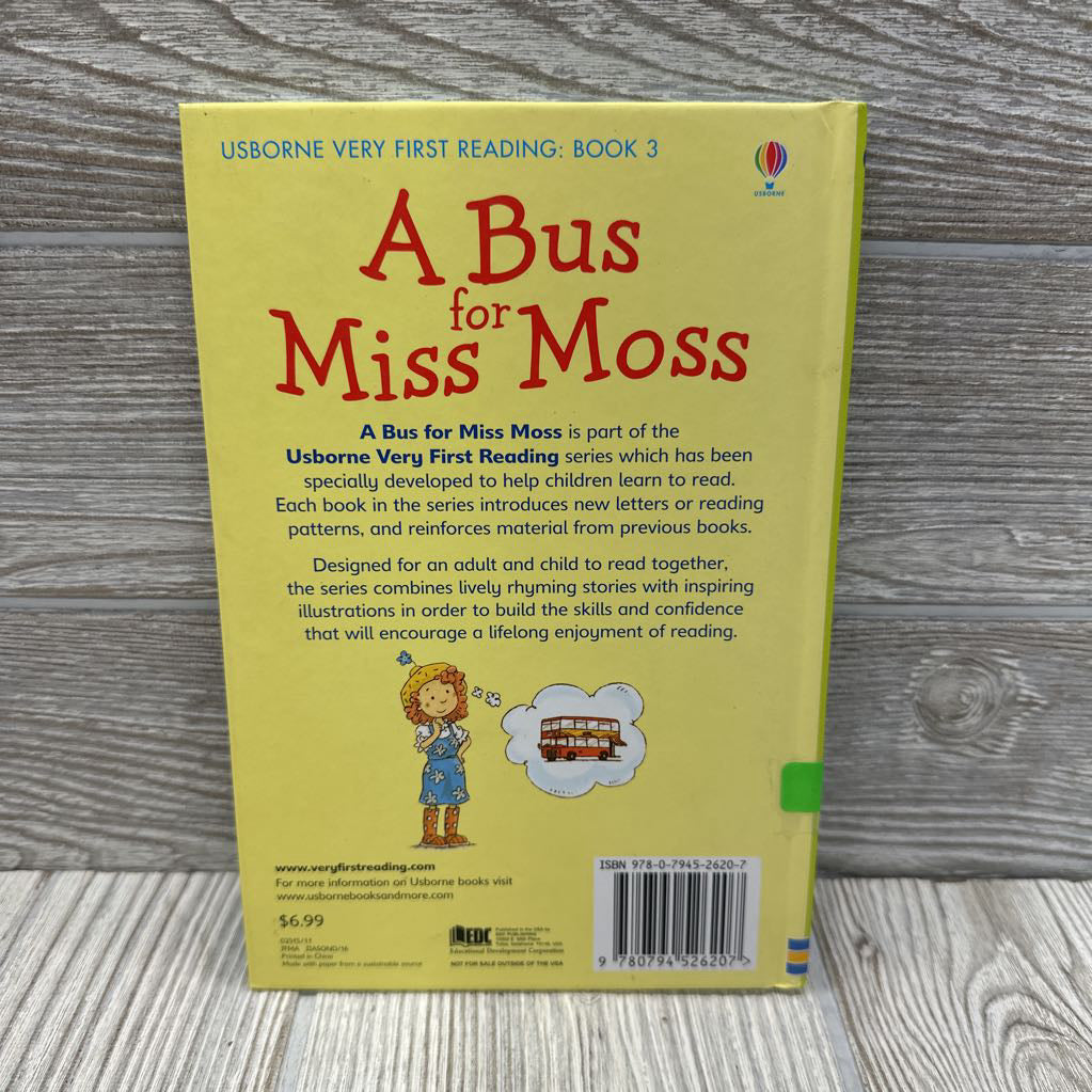 Usborne First Reading A Bus Miss For Moss