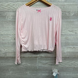 NEW 2 Pc Pj Pointelle Shirt W & Shorts 14-16