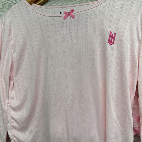 NEW 2 Pc Pj Pointelle Shirt W & Shorts 14-16