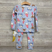 NEW 2 Pc Pj Animals W/ Hats 3t