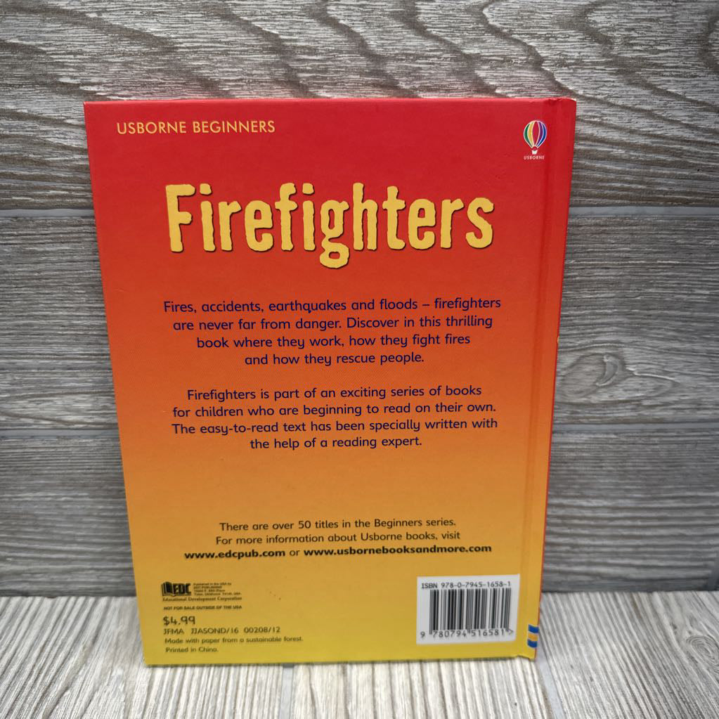 Usborne Beginners Firefighters Hardcover Book