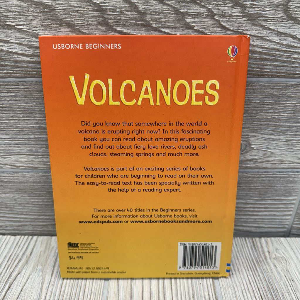 Usborne Beginners Volcanoes Hardcover Book