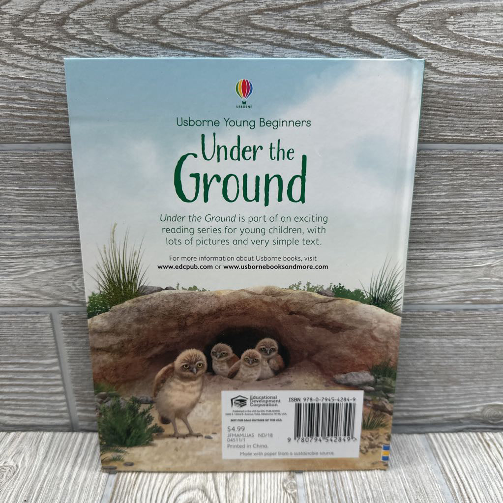 Usborne Beginners Under Ground Hardcover Book