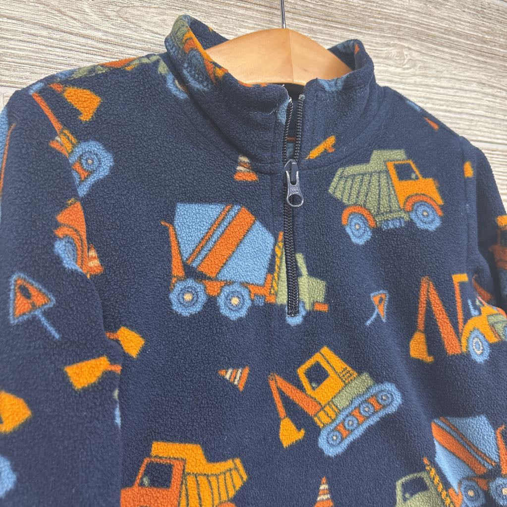 1/4 Zip Fleece Pullover Construction Trucks 4t
