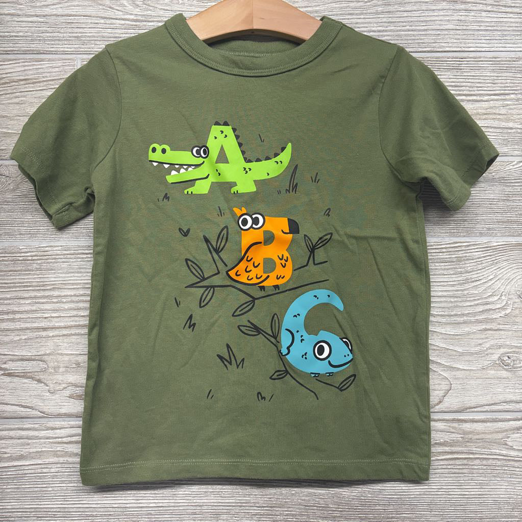 LS Shirt Alphabet Animals 4t