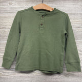 Waffle Knit Henley Shirt 2t