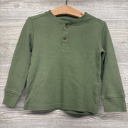 Waffle Knit Henley Shirt 2t