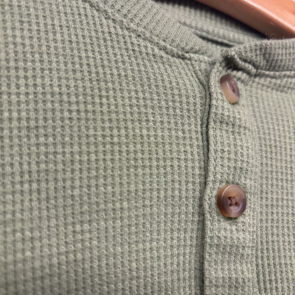 Waffle Knit Henley Shirt 2t
