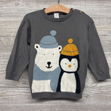 Knit Sweater Penguin & Polar Bear 2t