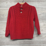 Henley Sweater Cable Knit 3t