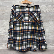 Flannel Button Up Plaid Shirt W/ Hood 8