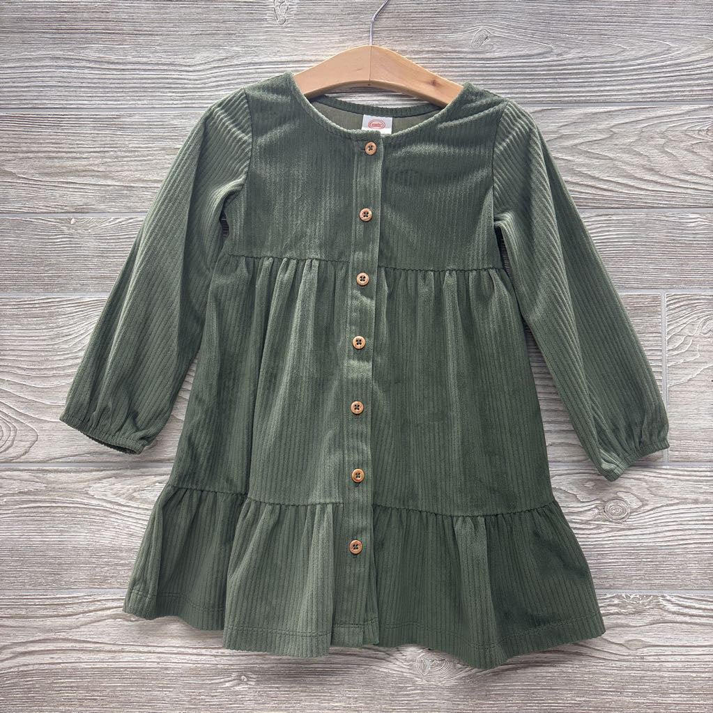 Corduroy Button Dress 3t